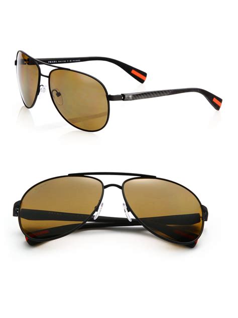 polarized sunglasses prada men|prada aviator sunglasses men's.